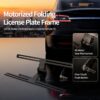 2 Electric Folding License Plate Holder – 90° Remote-Control Concealable Frame