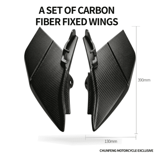 Carbon Fiber Fixed Wing for CFMOTO 450SR – Brake-Linked Aerodynamic Spoiler