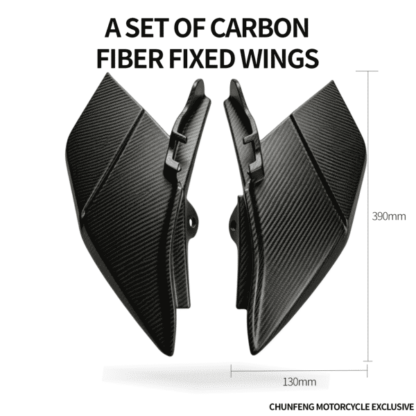 Carbon-Fiber-Fixed-Wing-main (1) Carbon Fiber Fixed Wing for CFMOTO 450SR – Brake-Linked Aerodynamic Spoiler