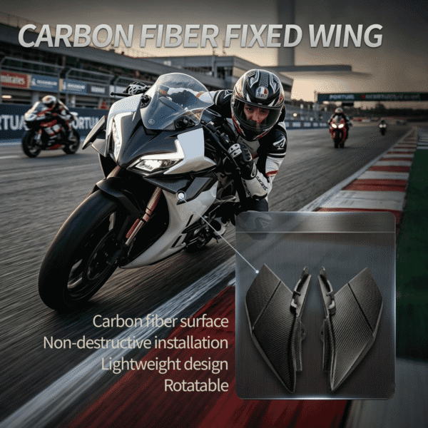 Carbon-Fiber-Fixed-Wing-main (2) Carbon Fiber Fixed Wing for CFMOTO 450SR – Brake-Linked Aerodynamic Spoiler
