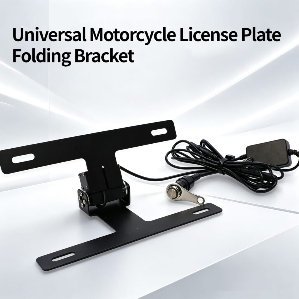Universal Motorcycle License Plate Folding Bracket