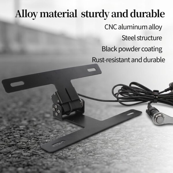 Universal Motorcycle License Plate Folding Bracket