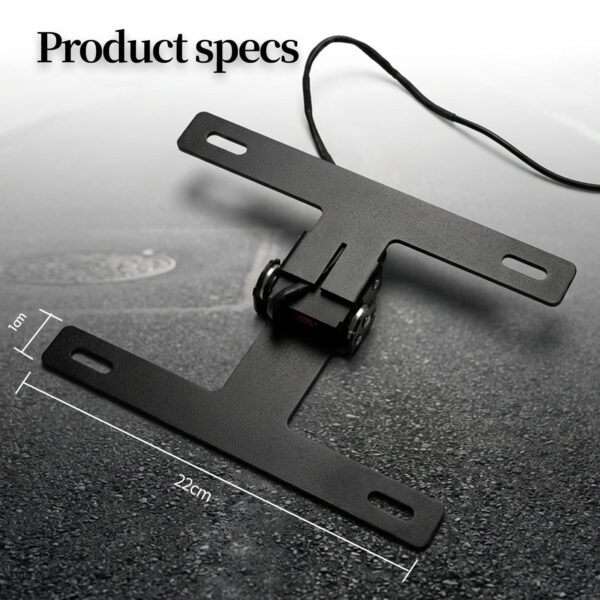 Universal Motorcycle License Plate Folding Bracket