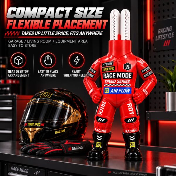 7-c Racing Helmet Dryer – 360° Hot Air Motorcycle Gear Drying Stand
